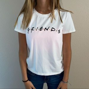 White Friends Tee! NEVER WORN